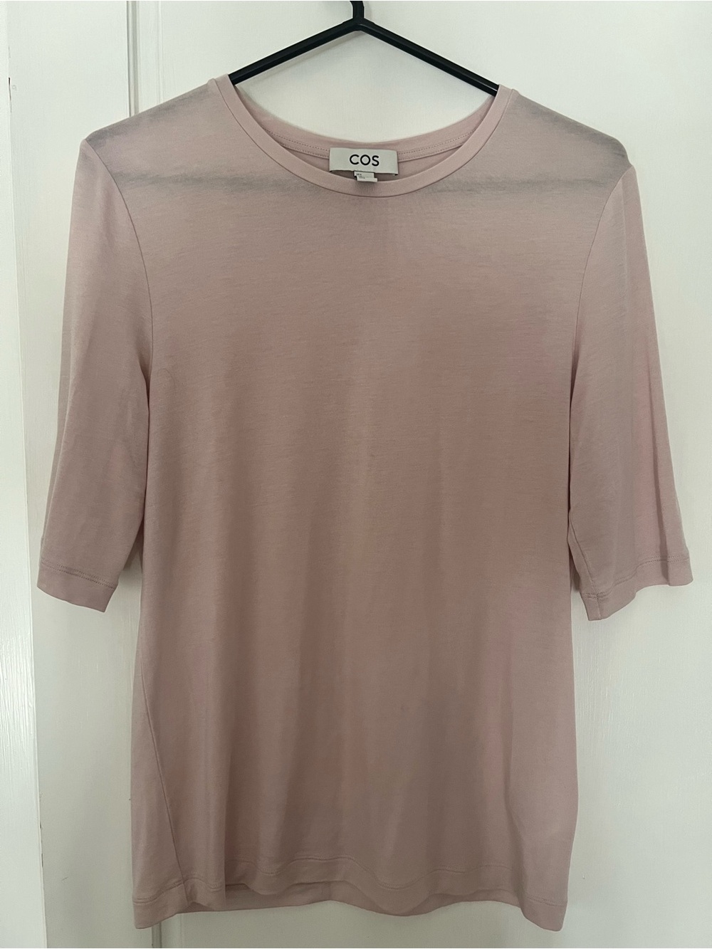 COS Pale Pink Short Sleeve Crewneck Tee